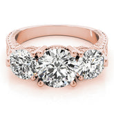 Engagement Rings 3 Stone Round - TN84462